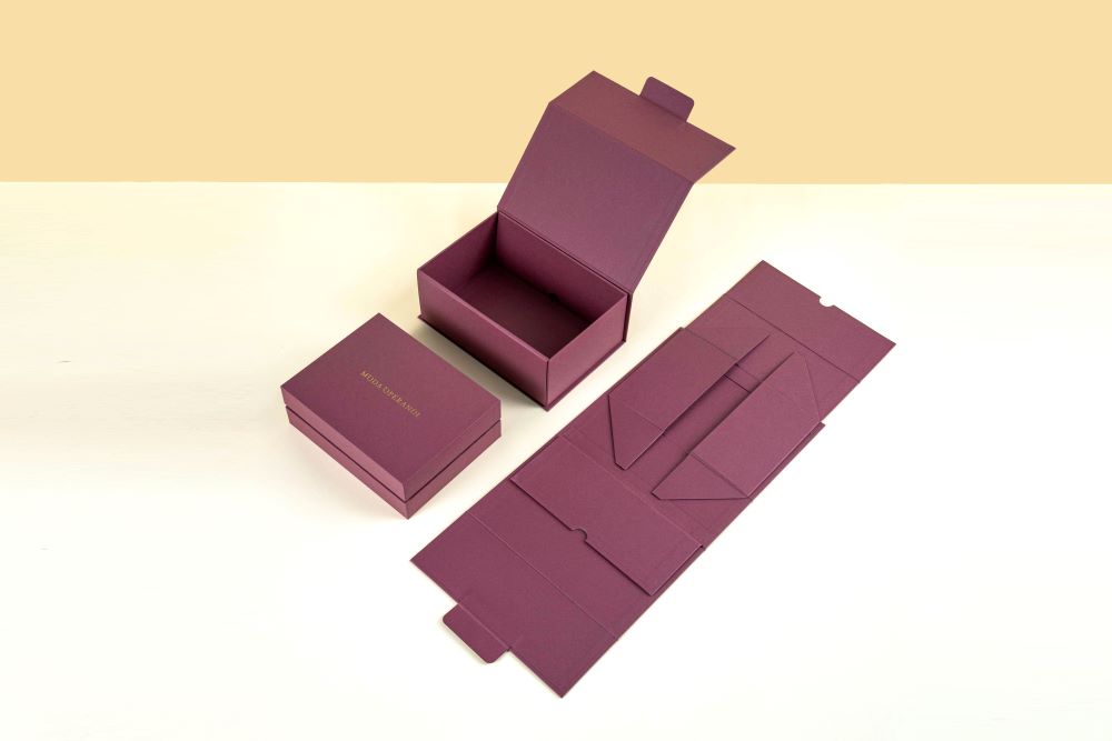 Non magnet collapsible boxes